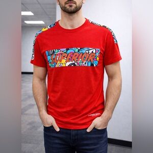 Red Superior Graphic Tee NWT